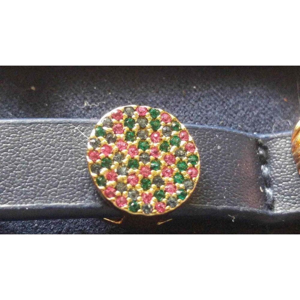 Keep Collective Pave Disc - Multi Colored Bracelet Charm Slide - New! Retired